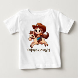 Niedlich Future Cowgirl Baby T-shirt