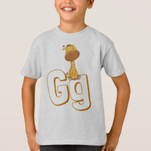 Niedlich G For Giraffe - Kinder ABCD Englisch Alph T-Shirt