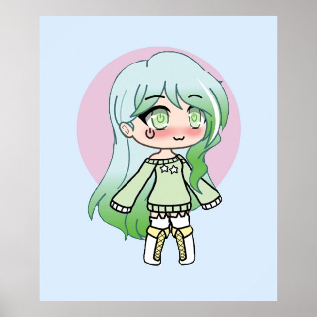 Niedlich Gacha Series Girl Riley Poster (Vorne)