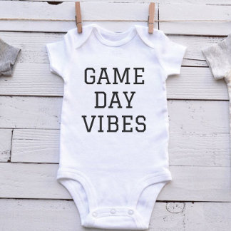 Niedlich Game Day Baby Bodysuit - Football Season Baby Strampler