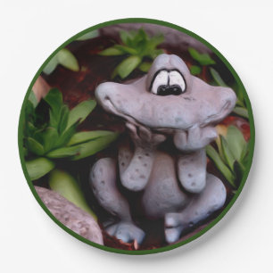 Niedlich Garden Frog Natur Party Pappteller