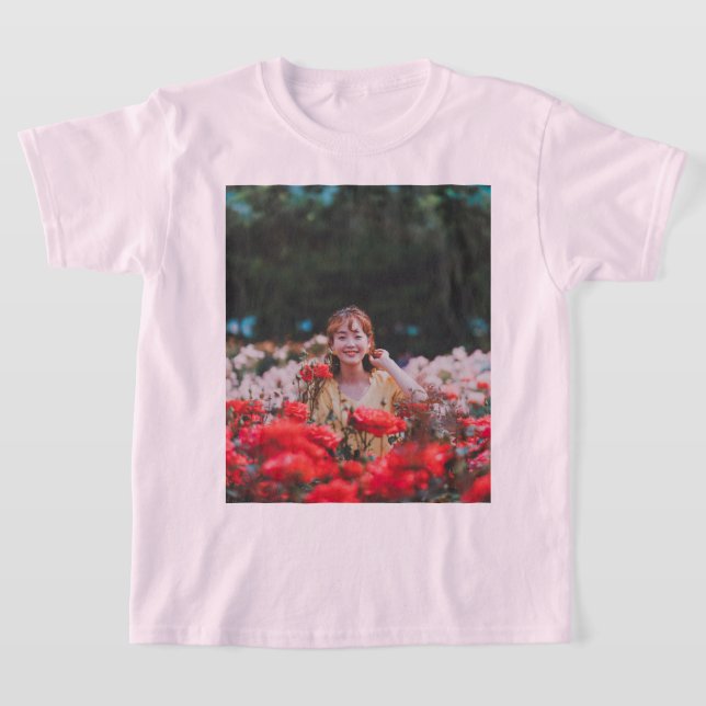 Niedlich Garden Girl Graphic T - Shirt (Ablage )