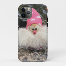 Niedlich Garden Gnome Pink Polka Dot Polnisch Pole