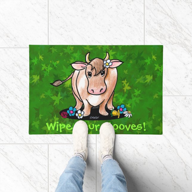 Niedlich Garden Helper Kuh Doormat Fußmatte (Indoor)