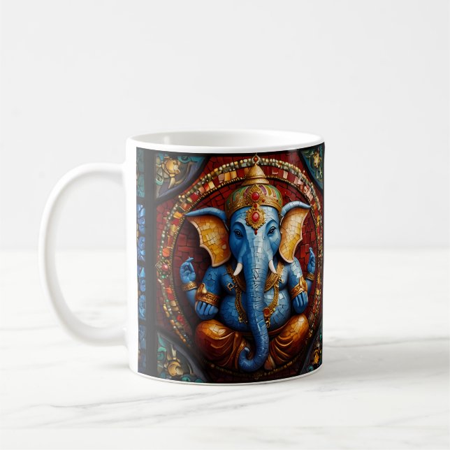 Niedlich Garnesh God Blue Mosaik gestanzter Glass  Kaffeetasse (Links)