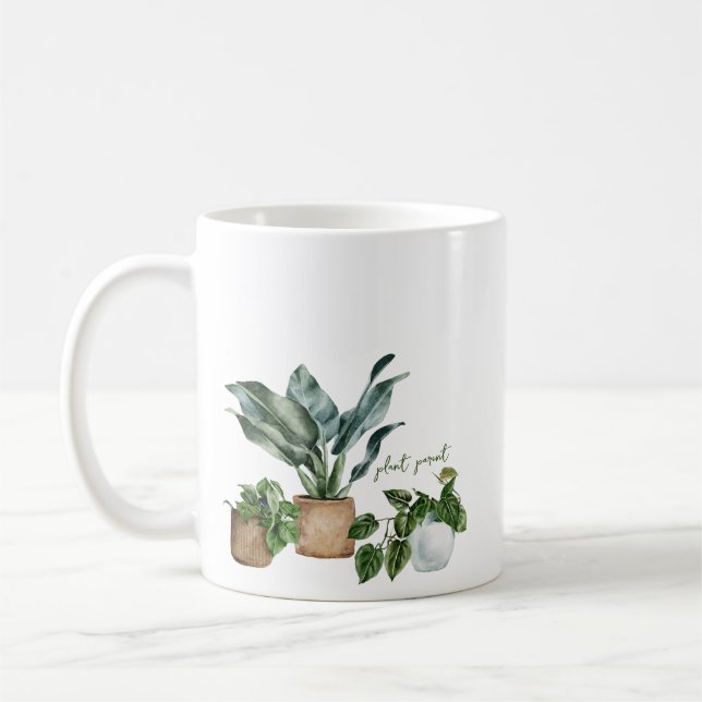 Niedlich Gartenarbeit botanische Pflanze Eltern Kaffeetasse (Links)