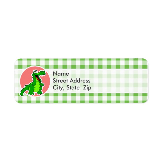 Niedlich Gator; Green Gingham (Vorne)