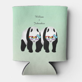 Niedlich Gay Pandas Rainbow Glasses Gastgeschenk H Dosenkühler