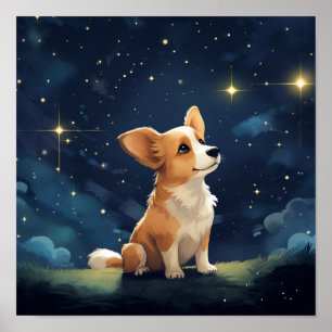 Niedlich Gazing Pembroke Corgi Poster