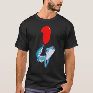 Niedlich Gecko 1. Geburtstag Kinder Ballon Party T-Shirt