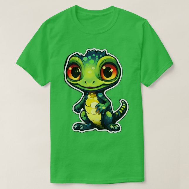Niedlich Gecko Gecko Mama Funny Geckos 2 T-Shirt (Design vorne)