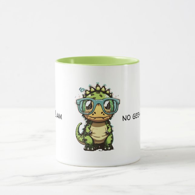 Niedlich Geek Dinosaur Tasse (Zentrum)