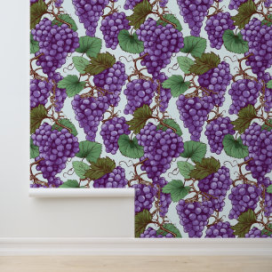 Niedlich geflieste Trauben Tapete