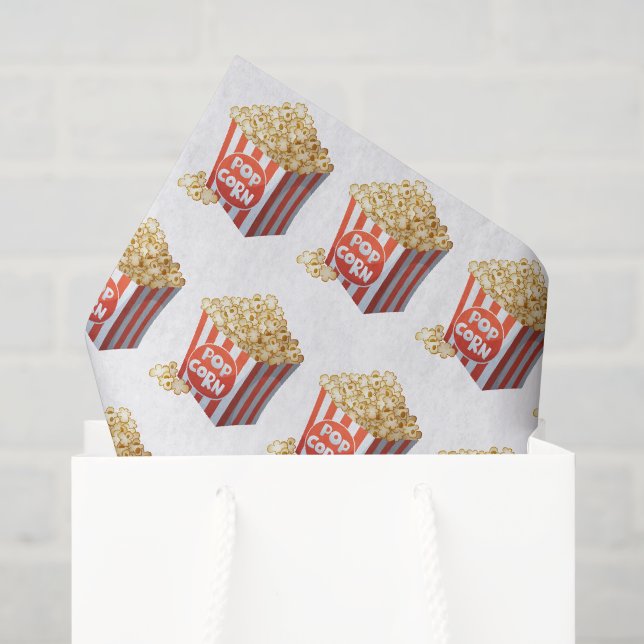 Niedlich gefliestes Popcorn-Party Seidenpapier (Geschenktüte)