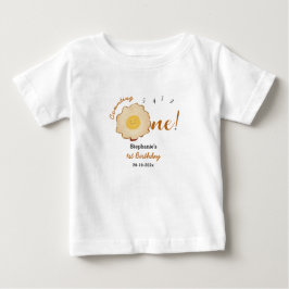 Niedlich gefrorenes Ei 1. Geburtstag Baby T-shirt