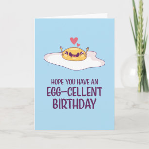 Niedlich gefrorenes Ei Pun Egg cellent Funny Birth Karte