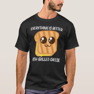 Niedlich gegrillter Käse für Männer Toastbrot T-Shirt