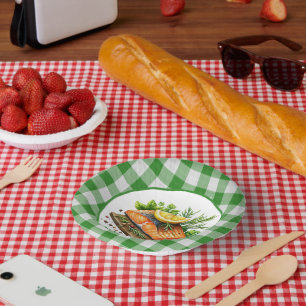 Niedlich gegrilltes Party Pappteller
