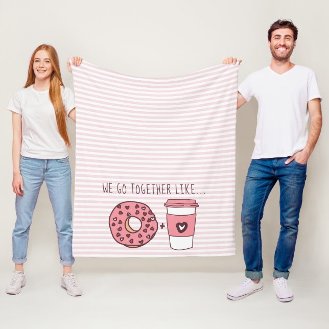 Niedlich gehen wir zusammen Donuts & Coffee Fleece (Beispiel)