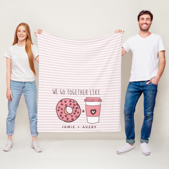 Niedlich gehen wir zusammen Donuts & Coffee Fleece (Beispiel)