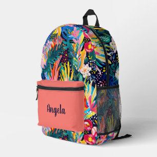 Niedlich gekacheltes japanisches Muster gibt Teena Bedruckter Rucksack