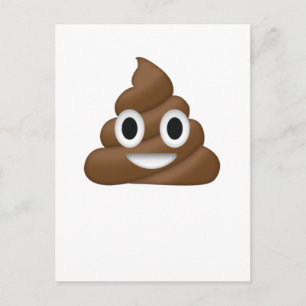 Niedlich Gekackt Emoji Postkarte