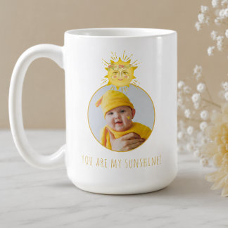 Niedlich Gelb bist du mein Sunshine Baby Foto Kaffeetasse