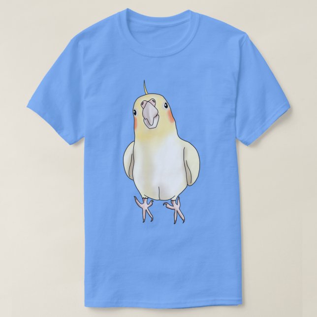 Niedlich-Gelb-Lutino-Cockatiel T-Shirt (Design vorne)
