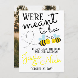 Niedlich-Gelb-Mittel Save the Date Einladung