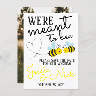 Niedlich-Gelb-Mittel Save the Date Einladung