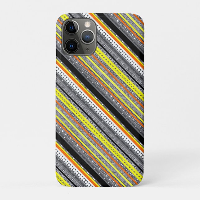 Niedlich-gelb-orange-Aztekenmuster Case-Mate iPhone Hülle (Rückseite)