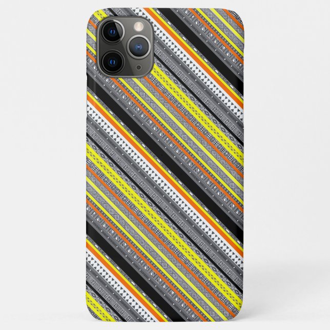 Niedlich-gelb-orange-Aztekenmuster Case-Mate iPhone Hülle (Rückseite)