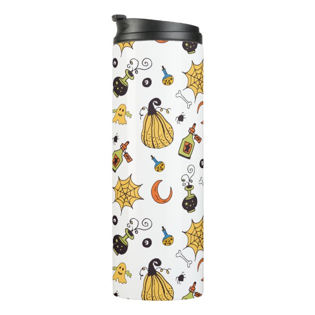 Niedlich-Gelb- und Grünbodentumbler Thermosbecher (Nach rechts gedreht)