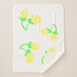 Niedlich-Gelbe Berries Minimalistischer Decken