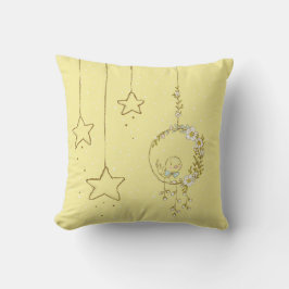 Niedlich Gelbe Birdie Kinderzimmer Stars Boy oder  Kissen