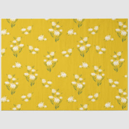 Niedlich-Gelbe Daisy-Blumendecoupage Seidenpapier