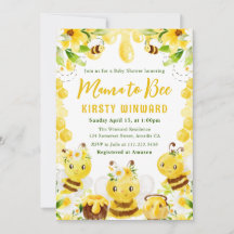 Niedlich-gelbe Honigbienen-Babydusche