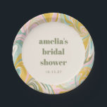 Niedlich Gelbe Pastete Abstraktes Brautparty Pappteller<br><div class="desc">Speziell für Ihr Brautparty sorgen diese Teller aus Papier mit einem weichen, pastellfarbenen Marmorrand und eleganter Typografie. Diese Teller sind perfekt geeignet, um Ihrer Veranstaltung eine schicke und personalisierte Touch hinzuzufügen. Ideal, um Vorspeisen, Desserts oder Party-Snacks zu servieren. Die Tischdekoration wird durch das einzigartige und unvergessliche Ambiente der Braut-zu-werden-Feier bereichert....</div>