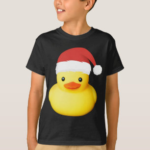 Niedlich-Gelber Gummi Duck Weihnachtsmann Weihnach T-Shirt