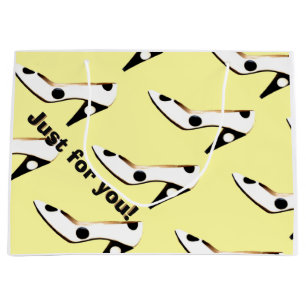 Niedlich-Gelber High Heel Shoe Große Geschenktüte