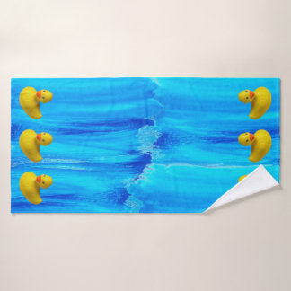 Niedlich-Gelber Kautschuk-Ducky Badhandtuch Set