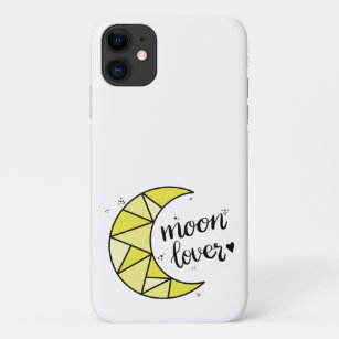 Niedlich-Gelber Mond-Lover-Geometrischer Mond Case-Mate iPhone Hülle