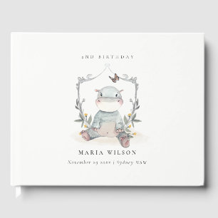 Niedlich-gelbes Hippo-Foliage jedes Lebensalter Gästebuch