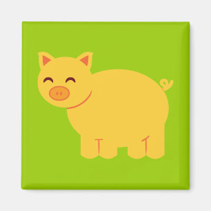 Niedlich Gelbschweine Magnet