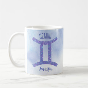 Niedlich Gemini Astrologie Signieren Personalisier Kaffeetasse