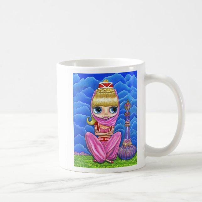 Niedlich Genie Bly Dancer Doll Girl mit Big Eyes Kaffeetasse (Rechts)