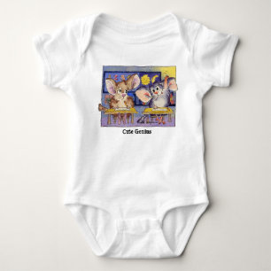 Niedlich Genius Cartoon Funny Baby Strampler