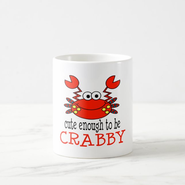 Niedlich genug Crabby sein Kaffeetasse (Mittel)