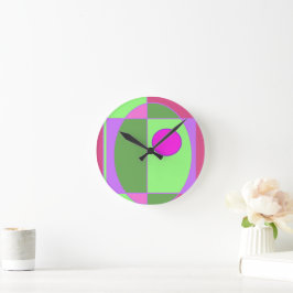 Niedlich Geometric Sherell Runde Wanduhr