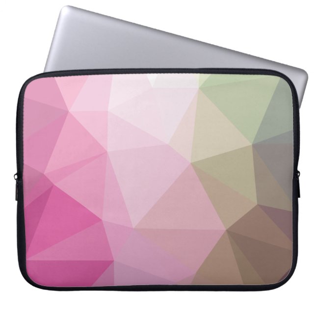 Niedlich geometrisch rosa Gradient Laptopschutzhülle (Vorderseite)